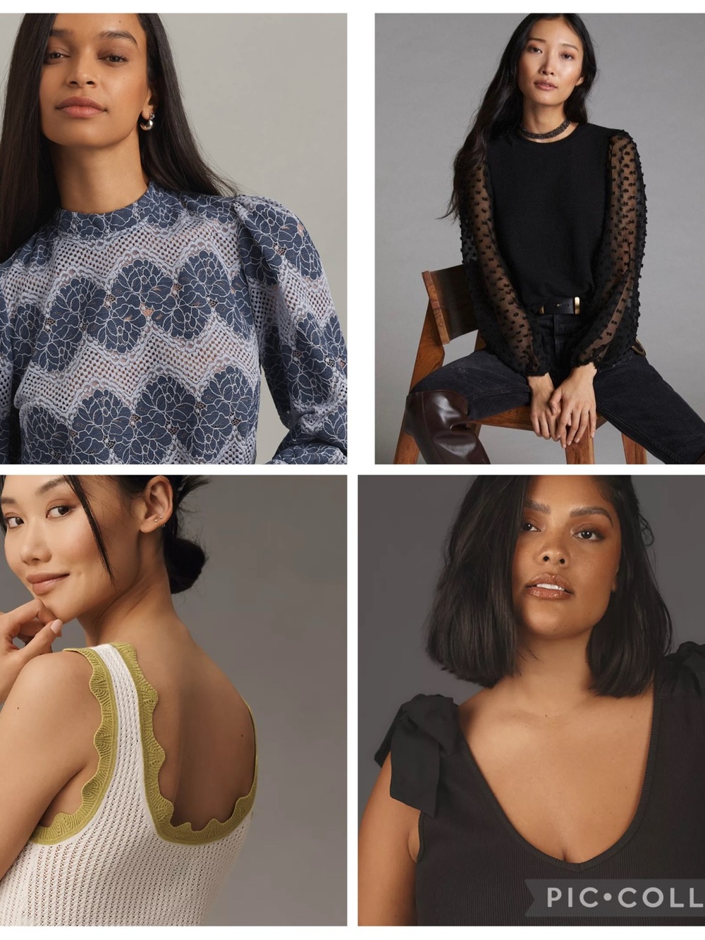Lot of 4 Anthropologie tops plus size 2X
